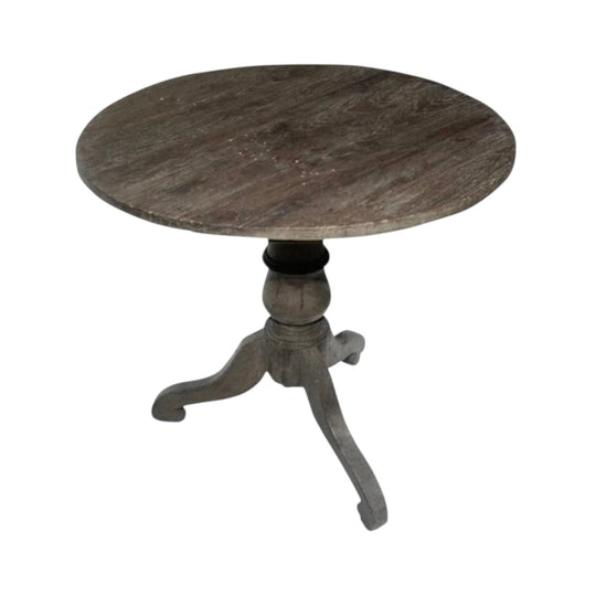 VINTAGE INDONESIAN TEAK ROUND TABLE / 01