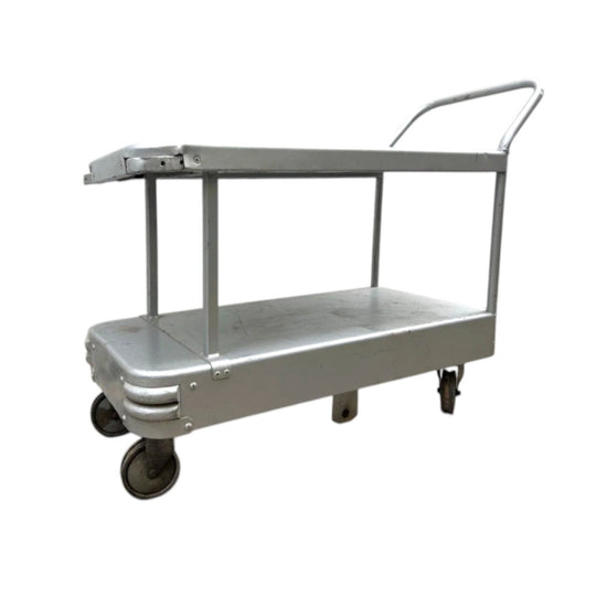 Vintage Industrial Factory Trolley / Bar Cart / Coffee Table