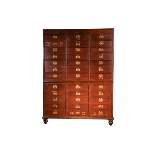 Vintage Industrial Multi Drawer Cabinet #9