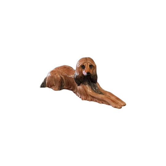 Vintage Italian Majolica Afghan Hound
