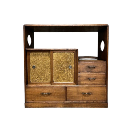 Vintage Japanese Cha Dana, Tea Cabinet - Paulownia | Midcentury