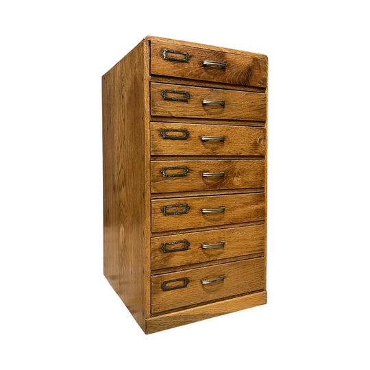 Vintage Japanese Document Drawers - Oak | Midcentury