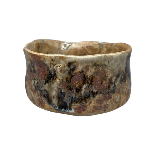Vintage Japanese Matcha Bowl, Chawan - Earthy Brown Glaze