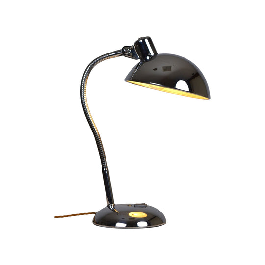 Vintage Kasier Leuchten German lamp in chrome / Christian Dell / Bauhaus design