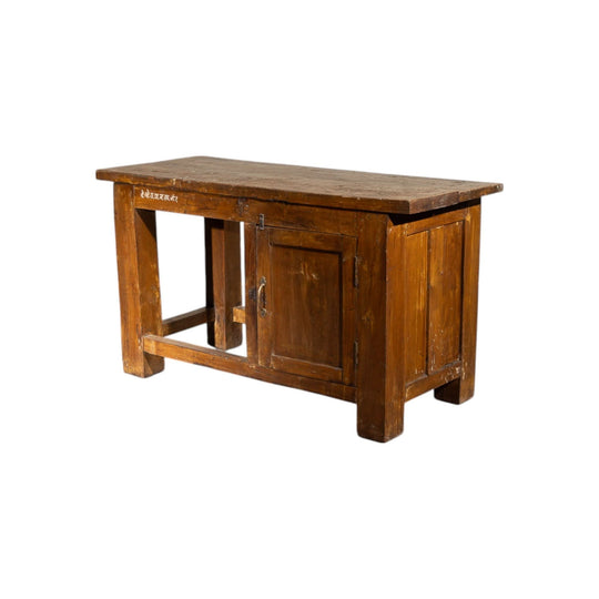 Vintage Kitchen Island with Storage Cabinet #40