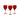 Vintage Kreias red/orange glass goblets. Set of 3 made in Japan | Bazaa | Designer, Vintage and Antique Furniture