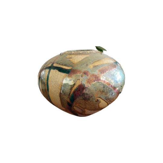 Vintage Large Raku Pot by Neil Boughton