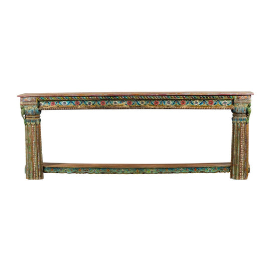 VINTAGE Long Indian Console Table - Eco Village Collection