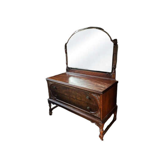 Vintage mahogany dresser solid timber tall boy chest of drawers sideboard