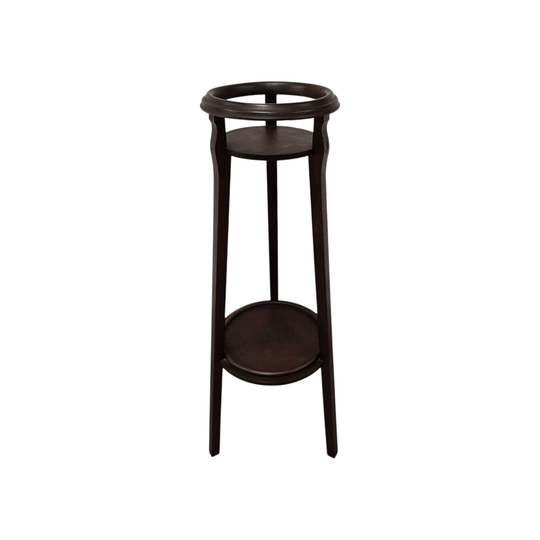 Vintage Mahogany Two Tier Planter Stand