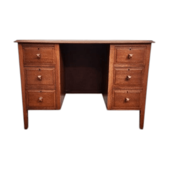 Vintage Maple Keyhole Desk