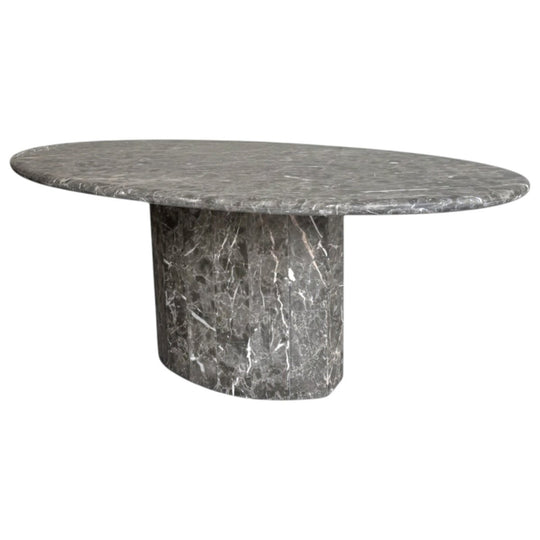 Vintage Marble Pedestal Dining Table