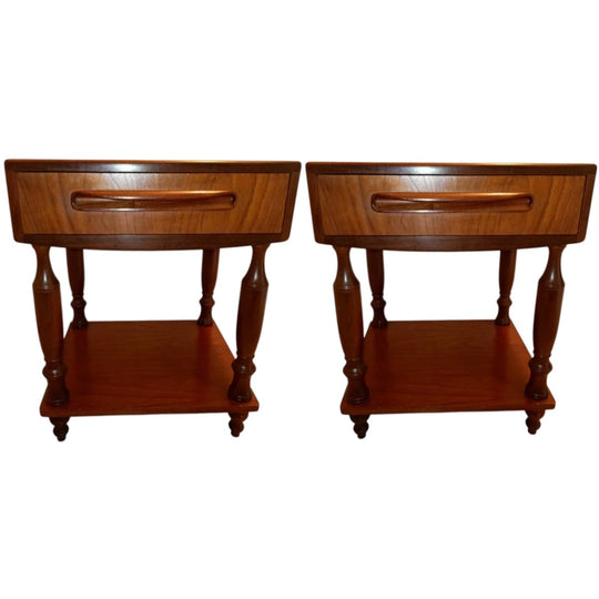 Vintage Mid-Century Bedside Tables x 2