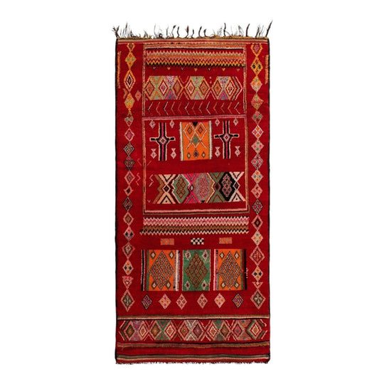 Vintage Moroccan Azilal Rug. 167 x 365cm