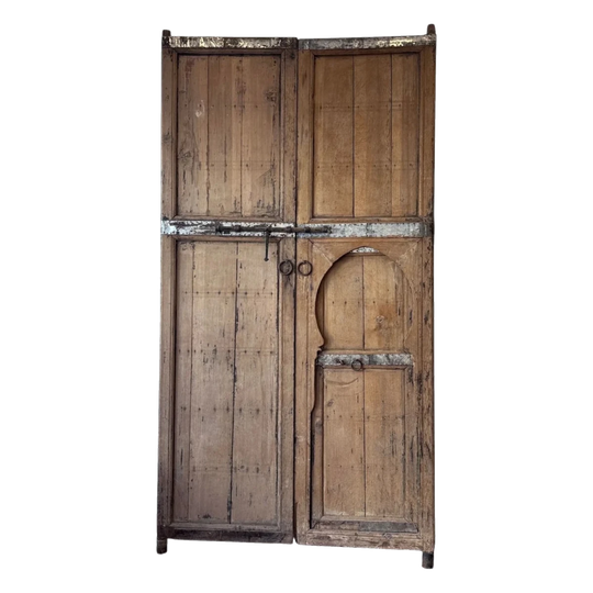 Vintage Moroccan Riad Doors - Authentic Marrakech Craftsmanship