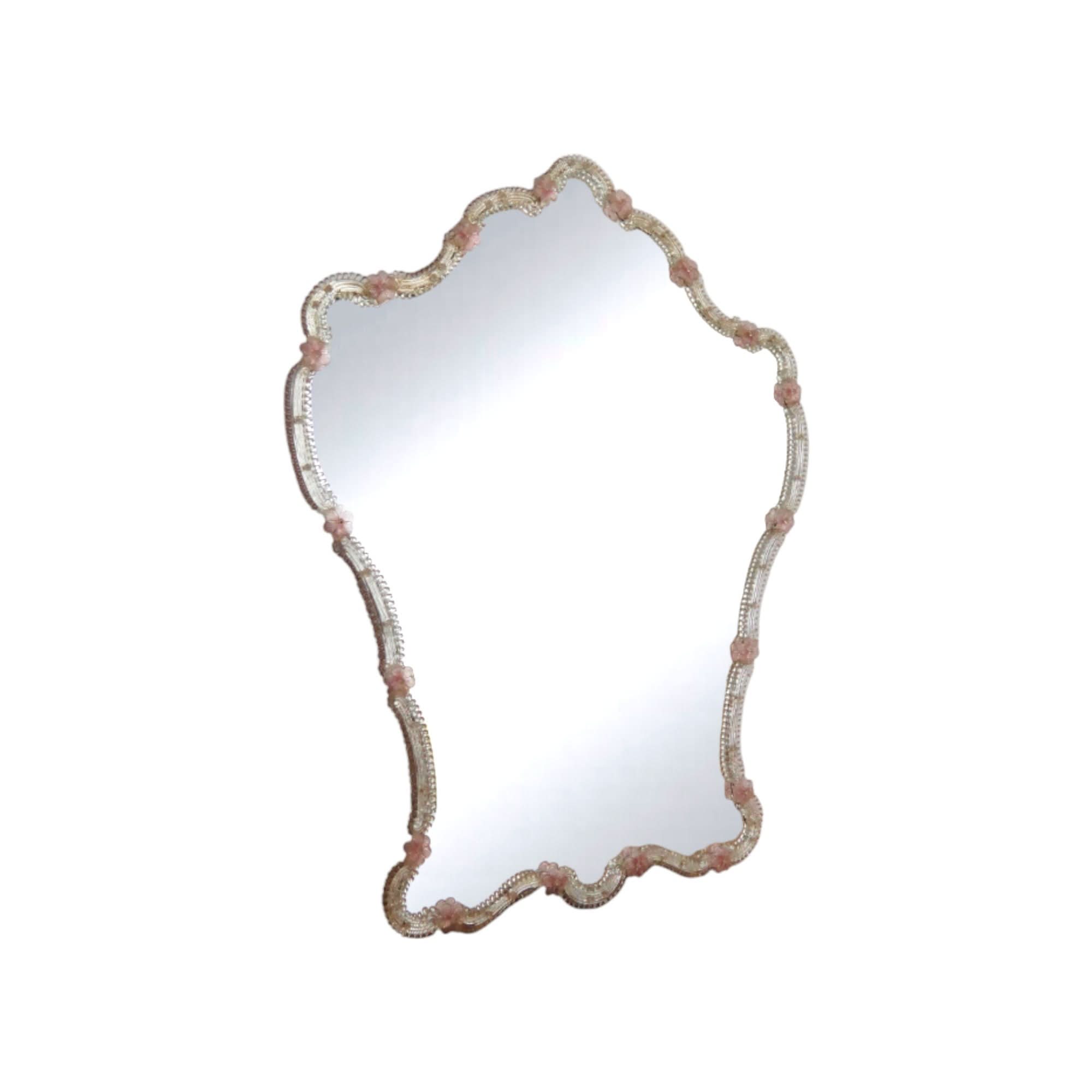 Vintage Murano Venetian Floral Mirror | Bazaa | Designer, Vintage and Antique Furniture