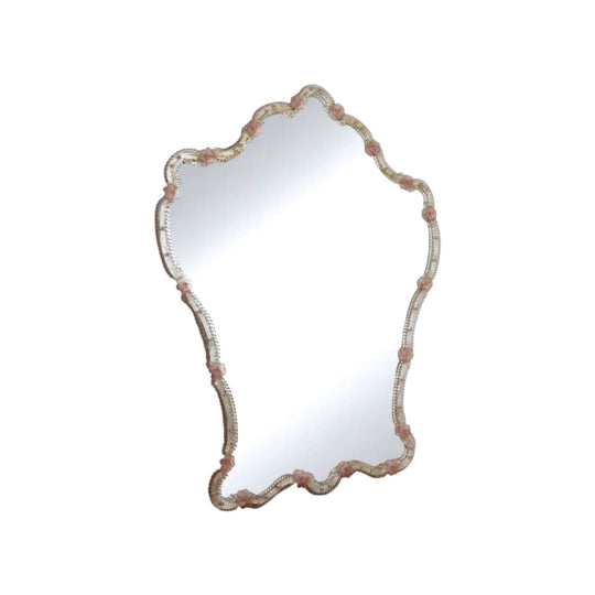 Vintage Murano Venetian Floral Mirror