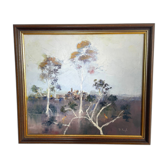 Vintage oil painting by David Pringle 1970s