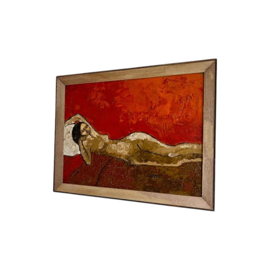 Vintage oil painting - nude