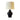 Vintage Oversized Black Ginger Jar Table Lamp with Linen Drum Shade | Bazaa | Designer, Vintage and Antique Furniture