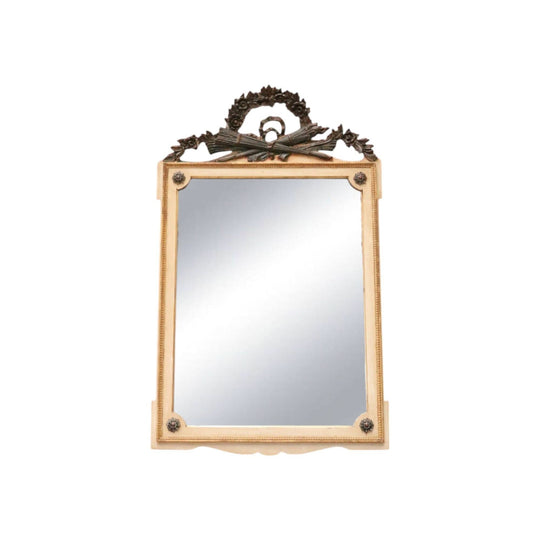 Vintage Palladio Italy Wall Hanging Italian Mirror, Neoclassical torch and swags