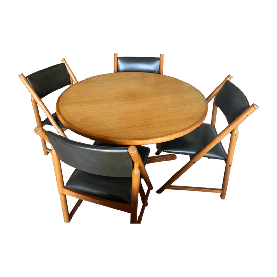 Vintage Parker Dining Table with 4 chairs