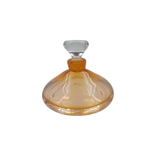 Vintage Pauline Delany Amber/Honey Coloured Art Glass Perfume Bottle (1999)