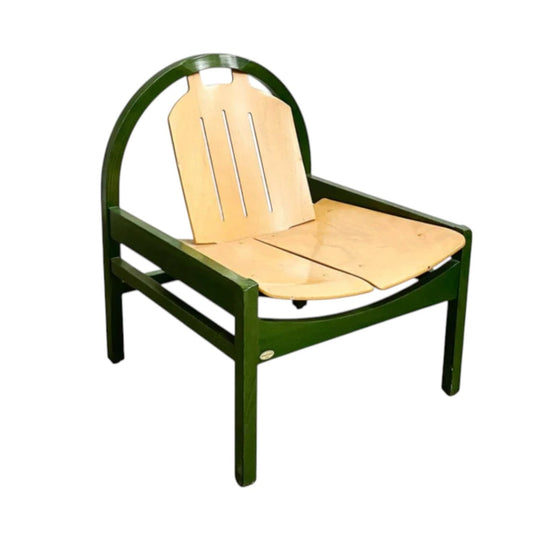 Vintage Post Modern French 'Argos' 1980s Armchair by Baumann