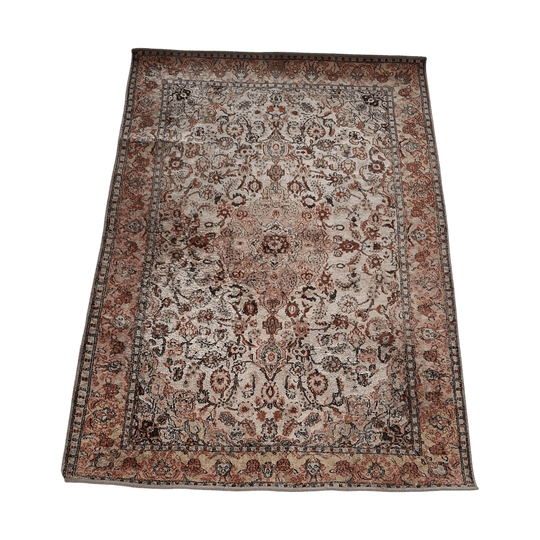 Vintage Pure Silk Rug Purchased in Egypt – 100 × 150 cm
