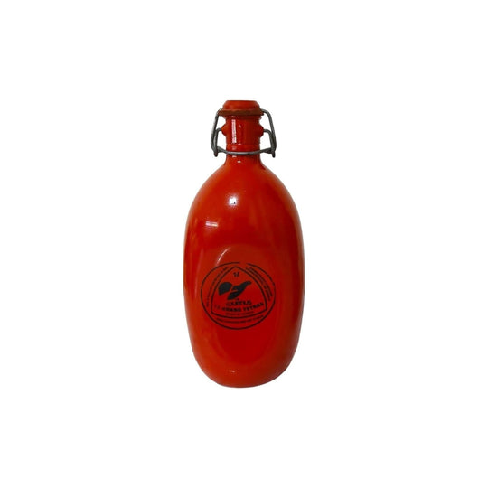 Vintage Red Water Bottle by Tournus Le Grand Tetras Made in France