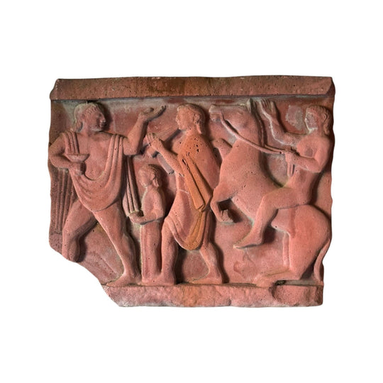 Vintage Roman Terracotta Wall Relief
