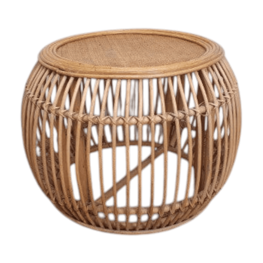 Vintage Round Cane Coffee Table