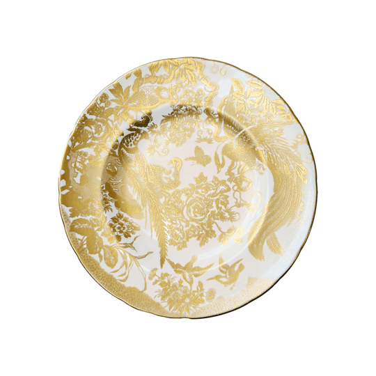 Vintage Royal Crown Derby Aves Gold Dinner Plate (27cm) | English Bone China