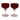 Vintage Ruby Red Champagne Coupes. Set of 2 | Bazaa | Designer, Vintage and Antique Furniture