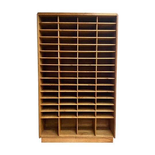 Vintage Rustic Industrial Filing Pigeon Hole Shelves Cabinet*