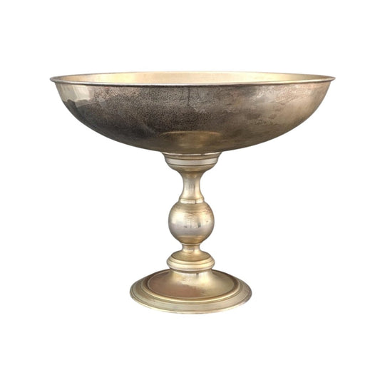 Vintage Silvered Brass Champagne Bucket | European Design