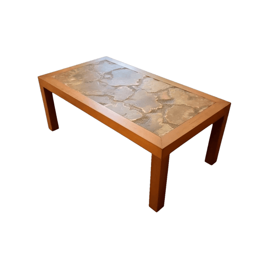 Vintage Stone Mosaic Coffee Table, Circa 1960s–70s