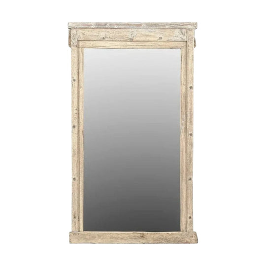 VINTAGE TEAK DRESS MIRROR / T030