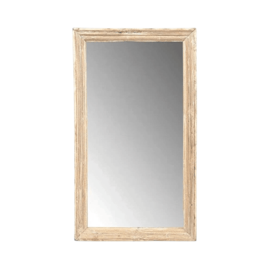 VINTAGE TEAK VANITY MIRROR / 432