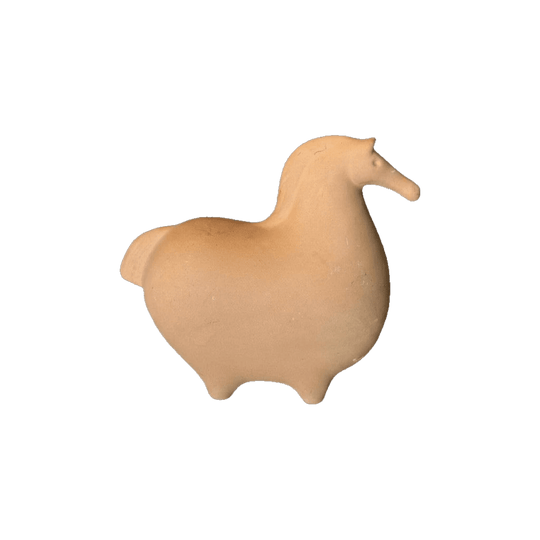 Vintage Terracotta Horse Sculpture