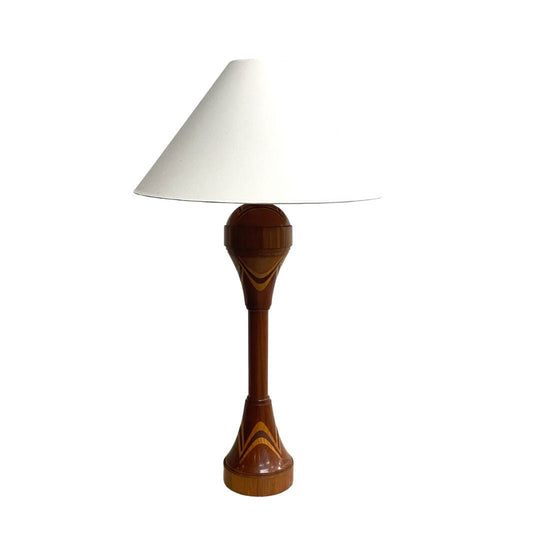 Vintage Turned Wood Table Lamp*