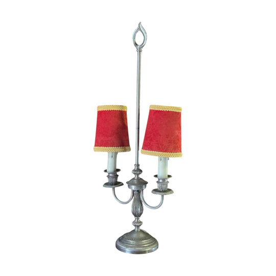 Vintage Twin-Shade Bouillotte Lamp