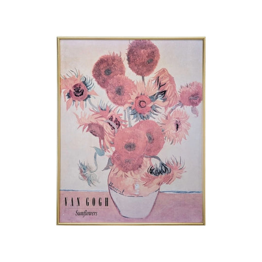 Vintage Van Gogh Sunflowers Framed Print
