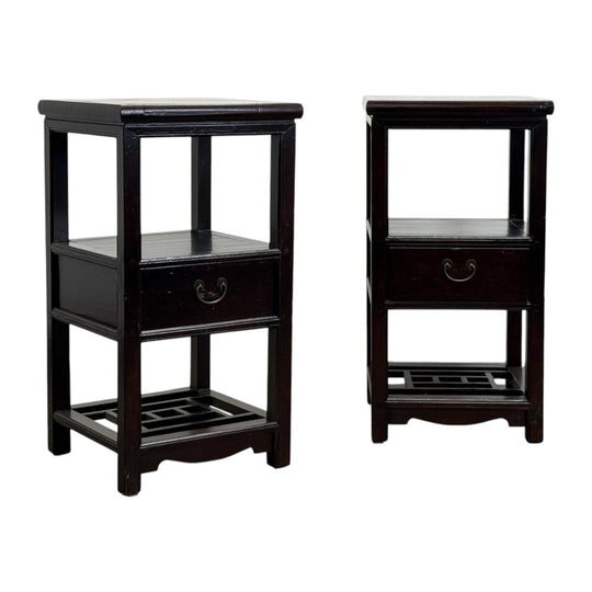 Vintage Vase Table with Drawer