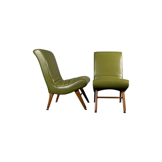 Vintage vinyl lounge chairs - "the Gilberts" | Bazaa | Designer, Vintage and Antique Furniture