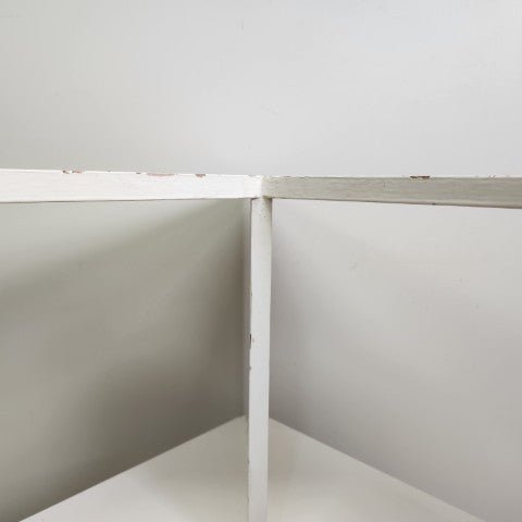 Vintage White Corner Bookcase | Bazaa | Designer, Vintage and Antique Furniture