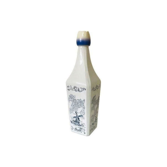 Vintage White Windmill and Holland Design Liquor Bottle