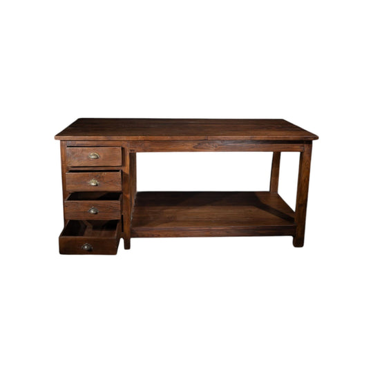 Vintage Wooden Island Bench  #C018