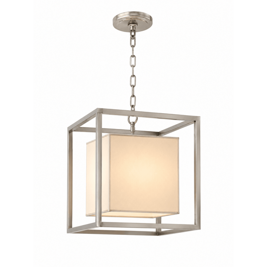 Visual Comfort Pendant Light Nickel Cage Lantern Hanging Ceiling Light