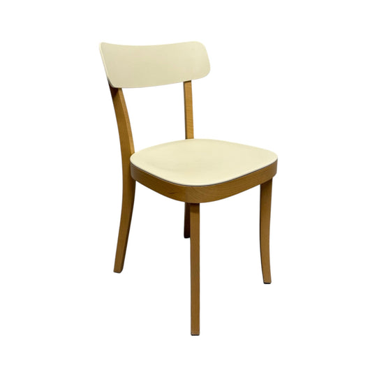 Vitra Basel Chair by Jasper Morrison – Beech Frame with White Seat & Back